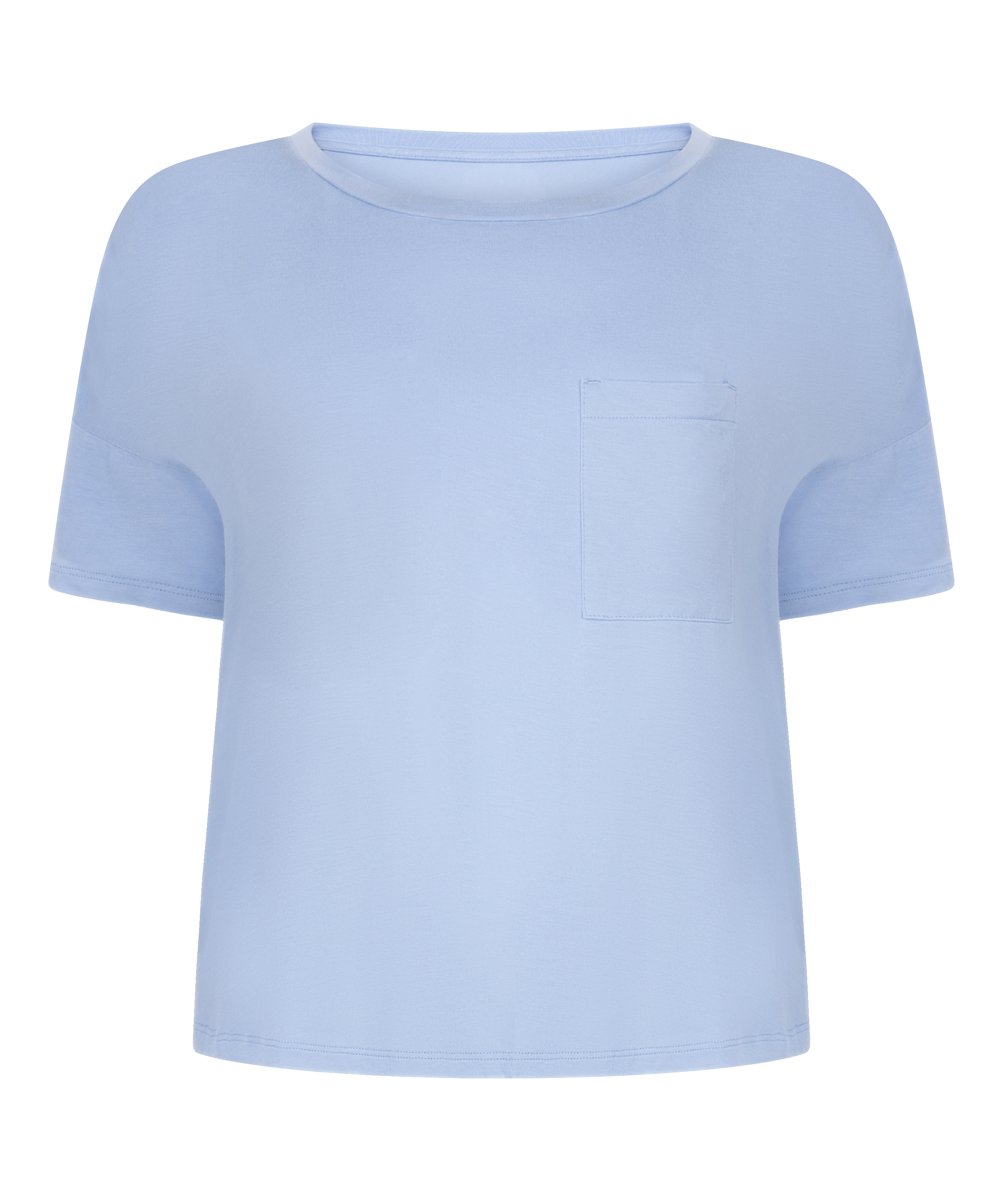 Short-Sleeved Top, Blue, main