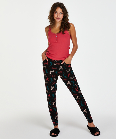 Petite Jersey pyjama pants, Black