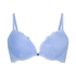 Marine Padded Underwired Push-Up Bra, Blue