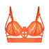Mitzy Non-Padded Underwired Longline Bra, Orange