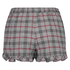 Twill Check pyjama shorts, Grey