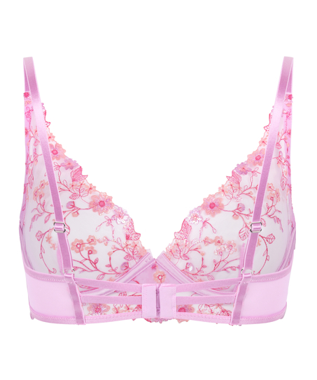 Lillia Non-Padded Underwired Longline Bra, Pink