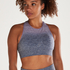 HKMX Highneck Ombre Level 2 Sports Bra, Blue
