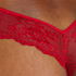 Lace Back Invisible Thong, Red
