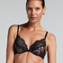 Sia Padded Underwired push-up Bra, Black