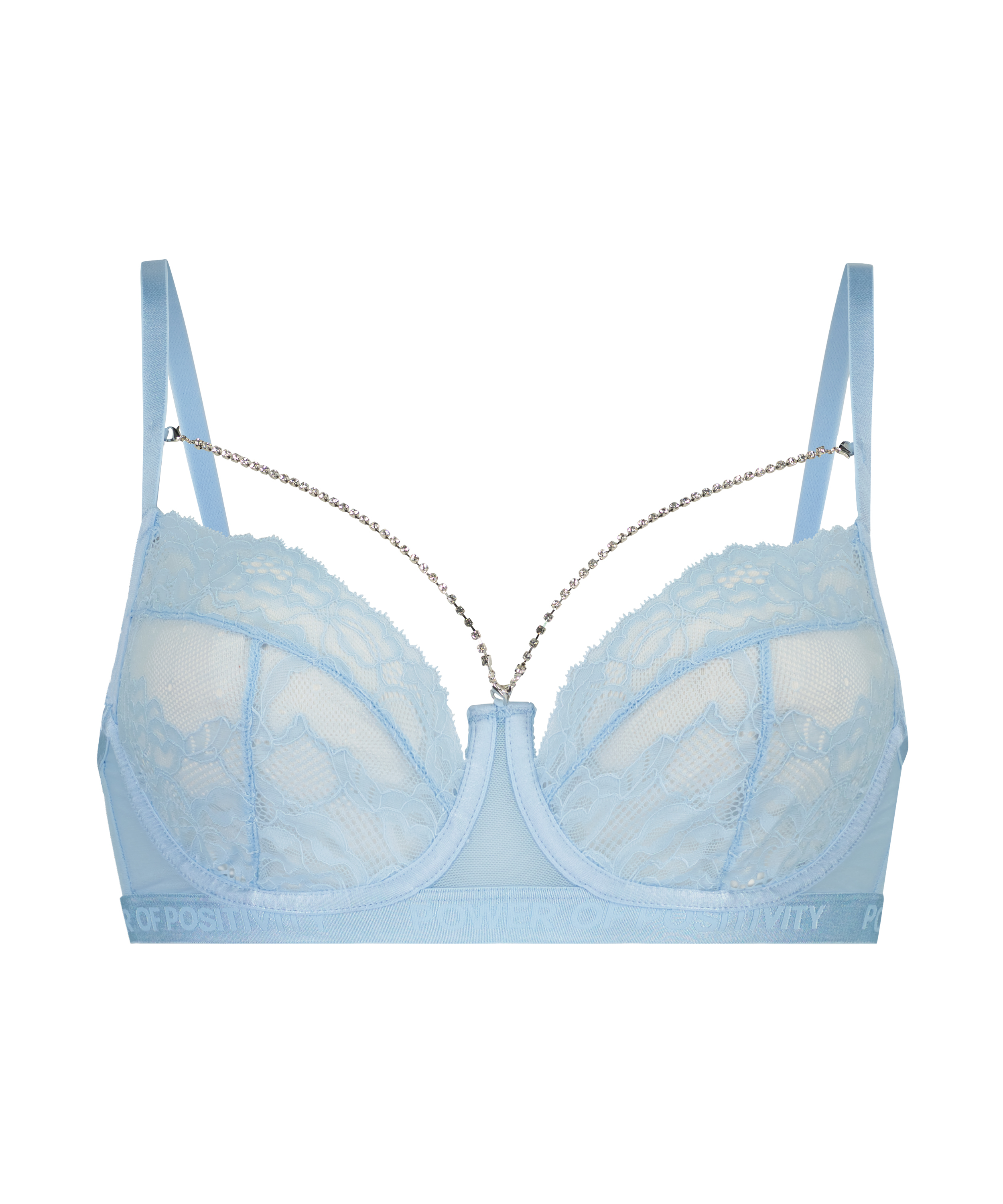 On Fleek Non-Padded Underwired Bra, Blue, main