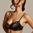 Aiko Non-Padded Underwired Bra, Black