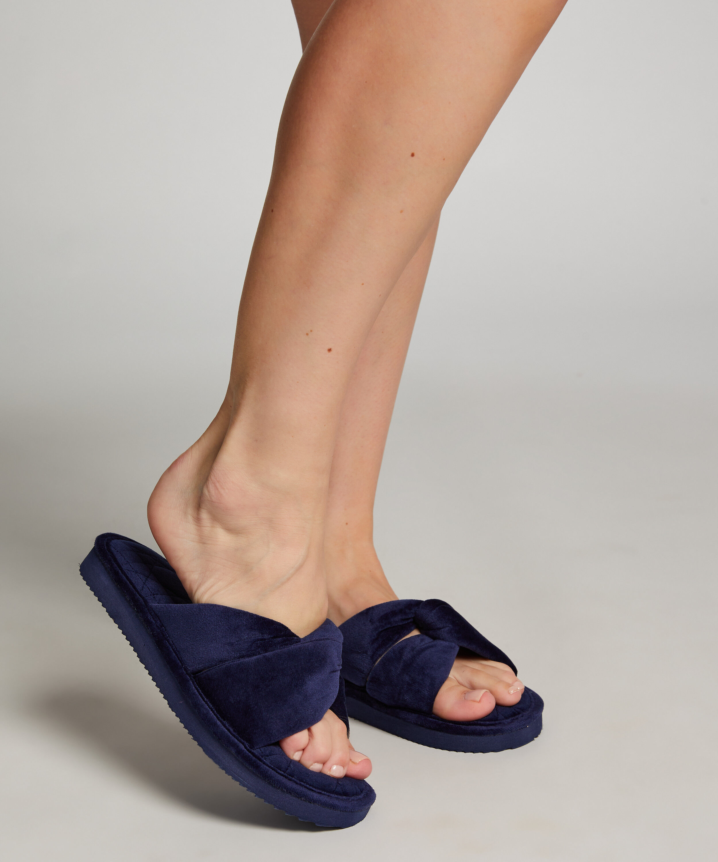 Twisted Kate slippers, Blue