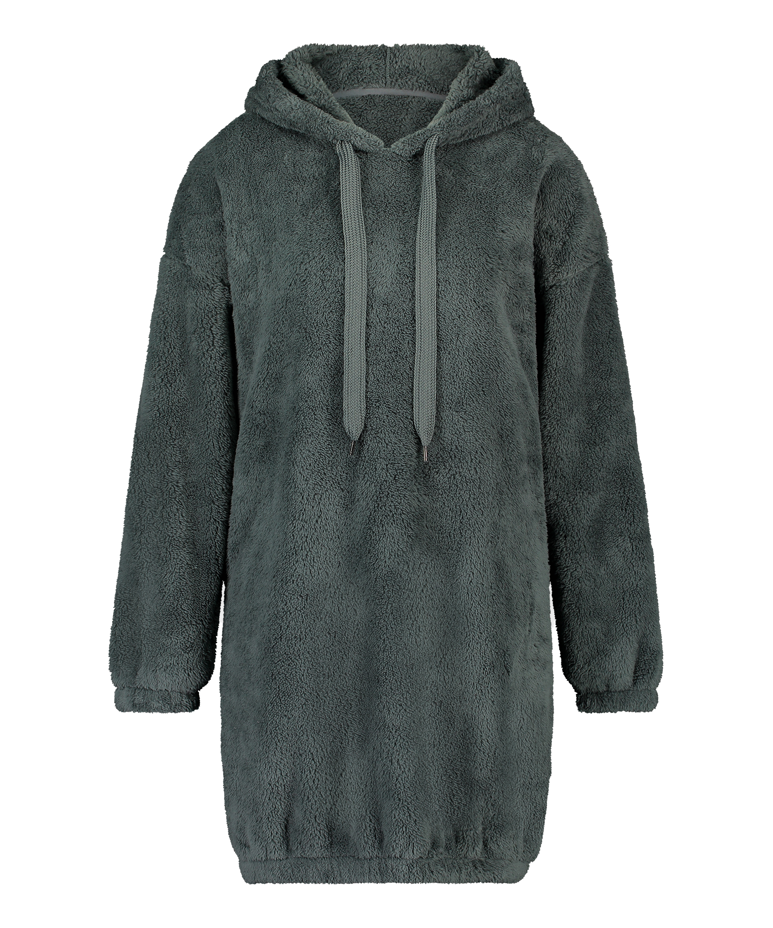 Snuggle Fleece Dress, Green, main