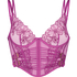 Constance Non-Padded Underwired Longline Bra, Purple