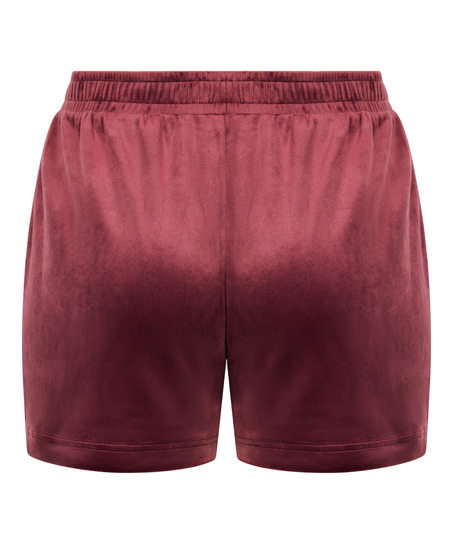 Velvet Pocket shorts, Red