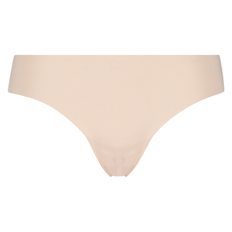 Invisible cotton thong, Beige