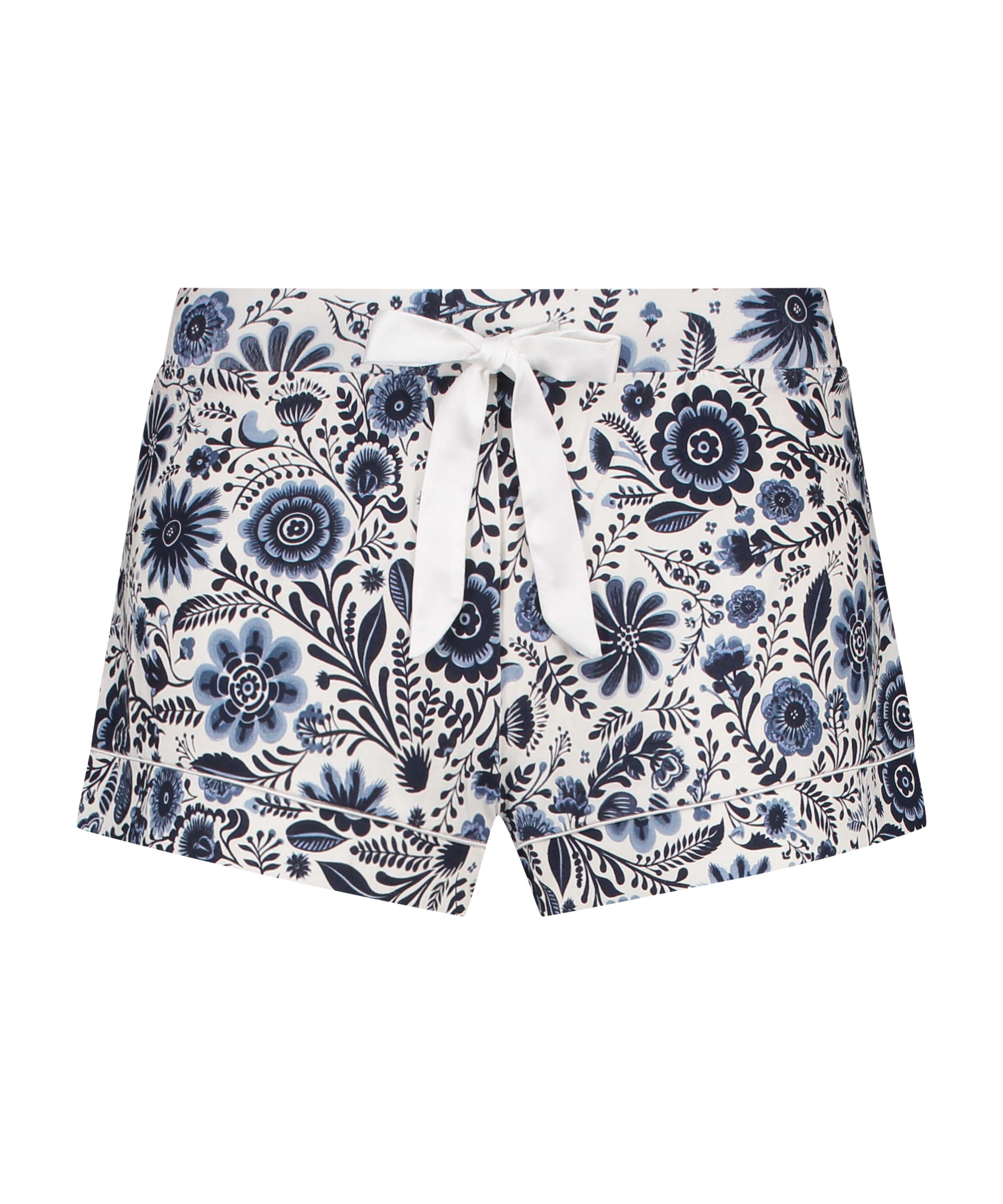 Jersey Pyjama Shorts, White, main