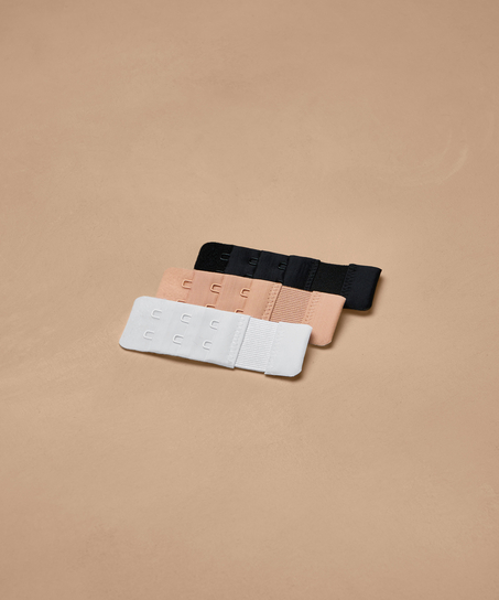 3-Pack Bra Extenders, White