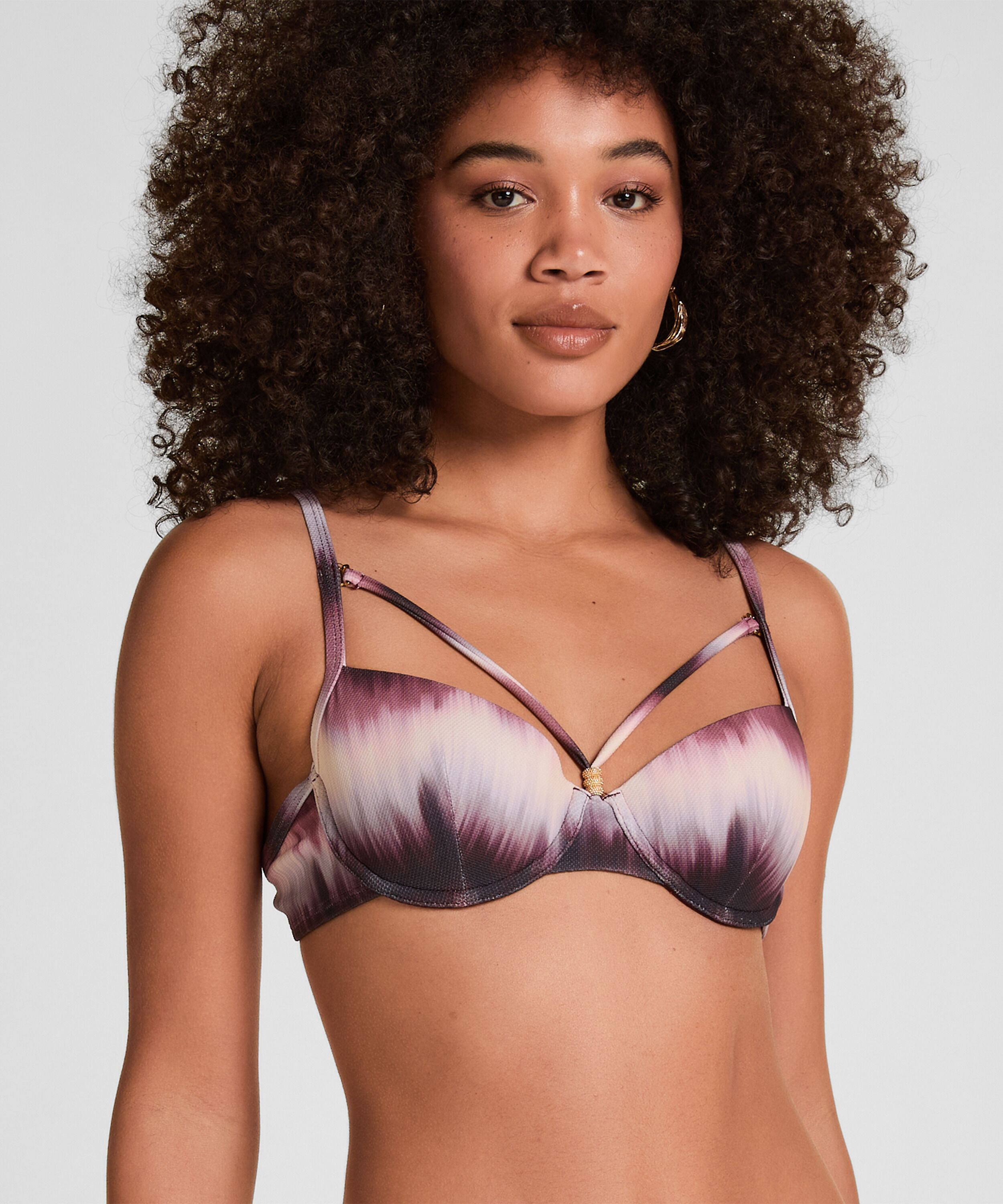 Padded Underwired Bikini Top Mauritius, Purple