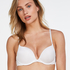 Padded Underwired Maximizer Bra Plunge, White