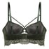 Amara Padded Underwired Longline Bra, Green