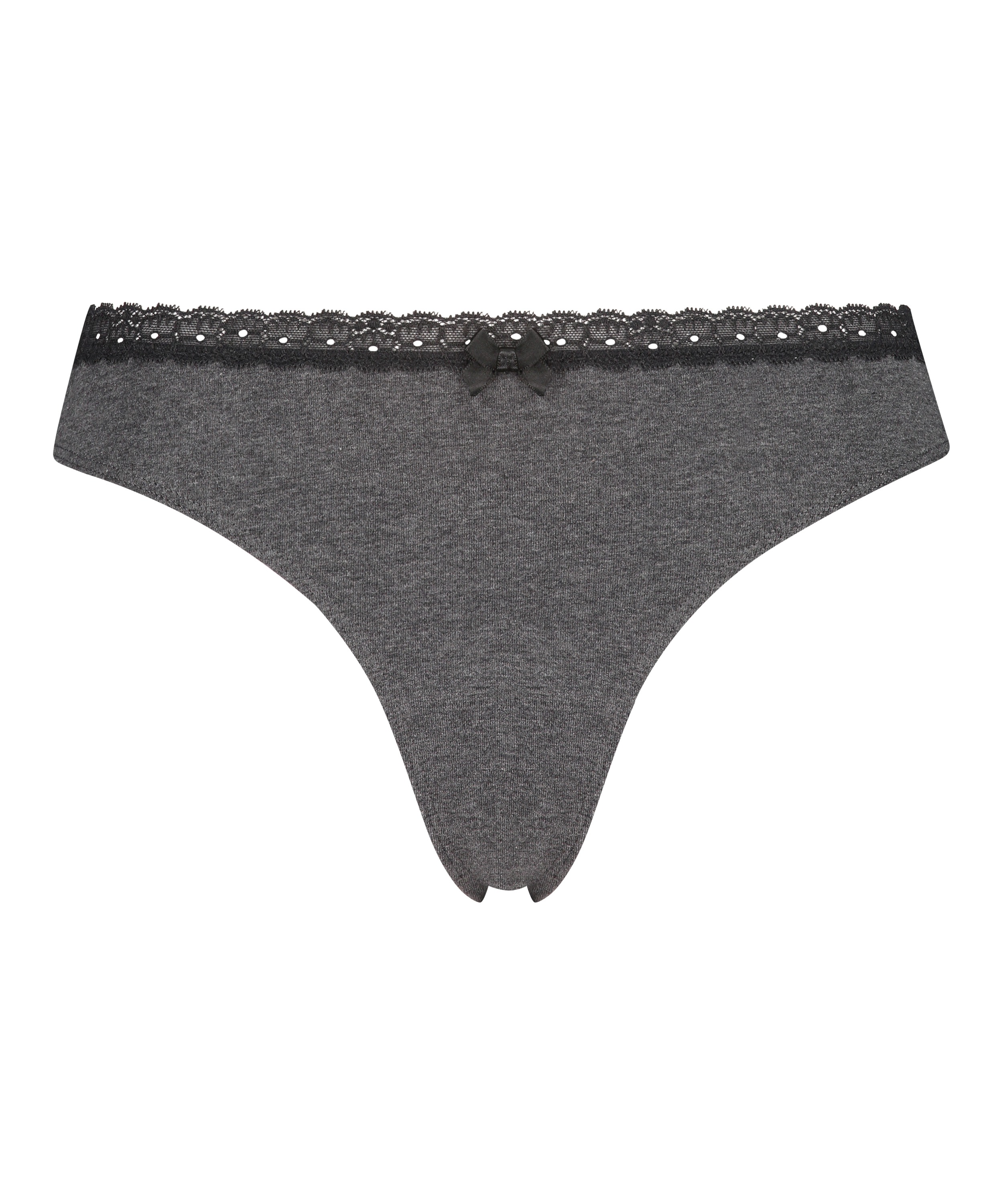 Cotton thong, Grey, main