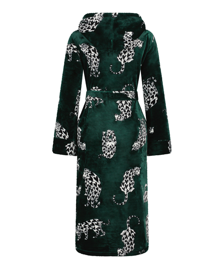 Fleece Bathrobe, Green