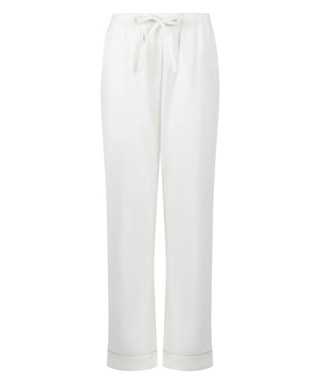 Flannel Pyjama Pants, White