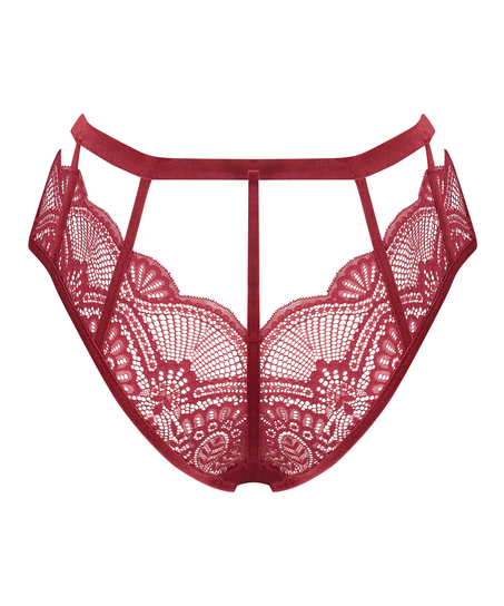 Blondie open crotch Brazilian, Red