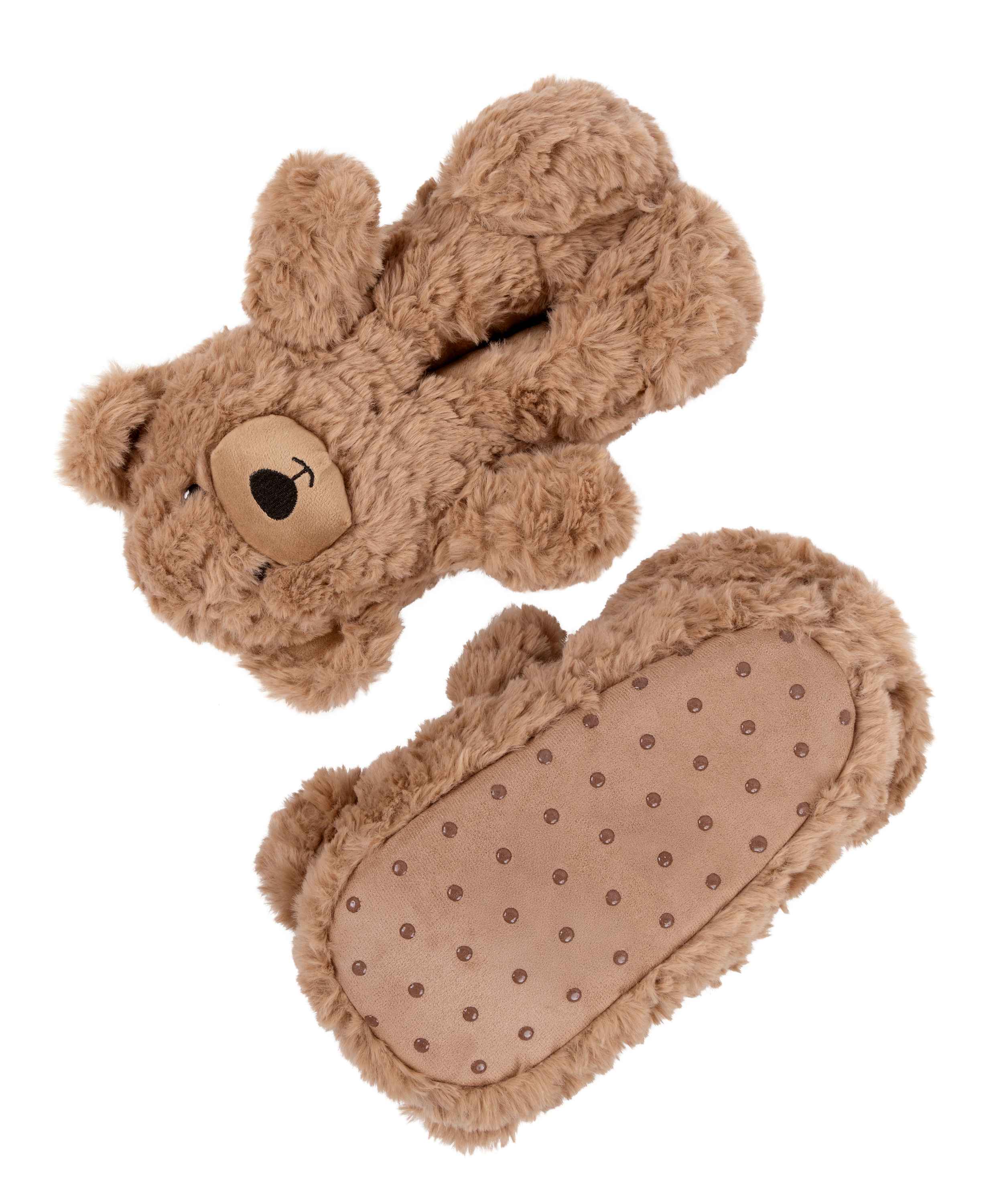 Slippers Teddy Bear, Beige, main
