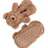 Slippers Teddy Bear, Beige