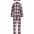 Twill Check Pyjama Set, White
