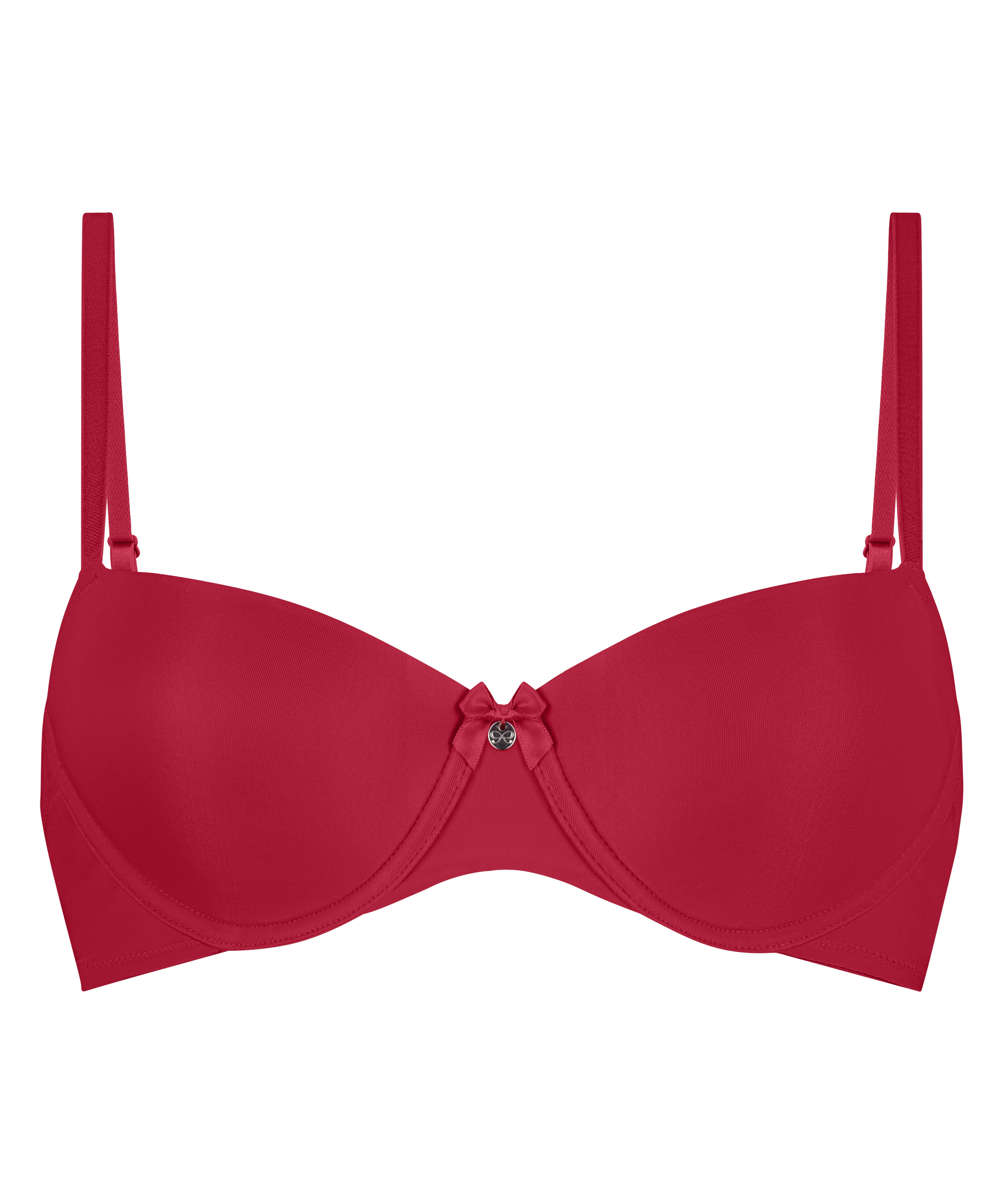 Demi Padded Underwired Bra, Red, main