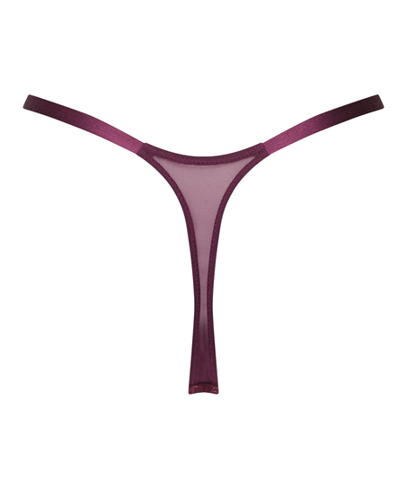 Nikki High Leg Thong, Purple