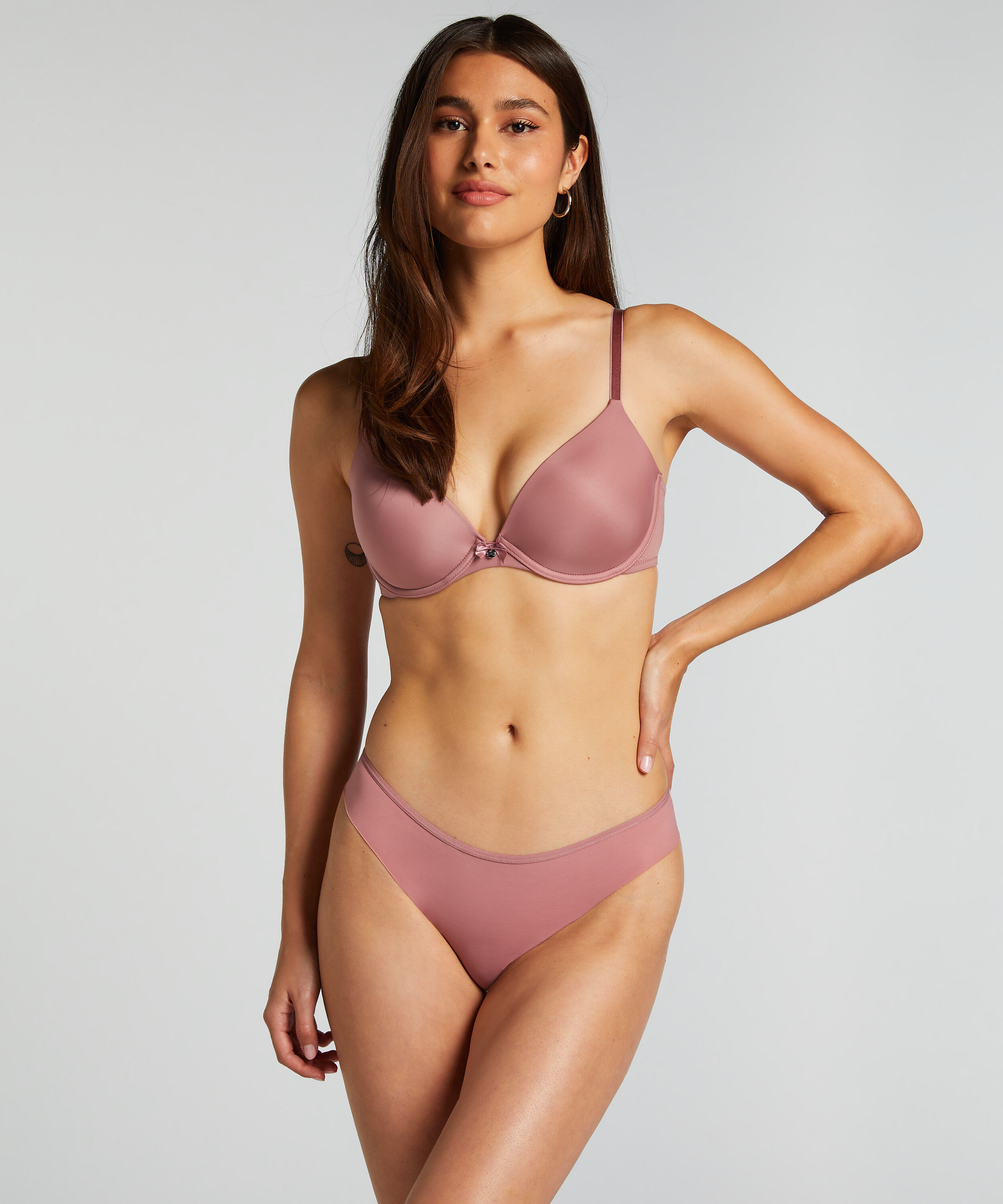 Invisible Lace Back Brazilian, Pink