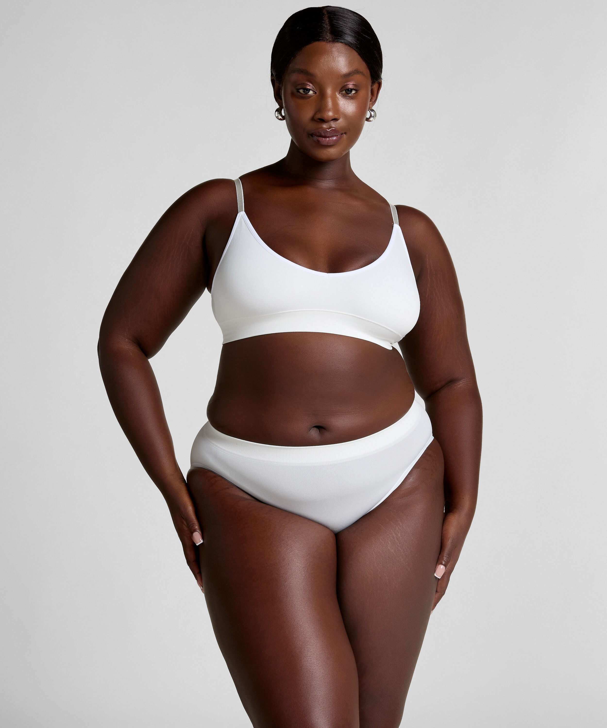 Dide Triangle Bralette, White