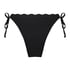 Scallop Bikini Bottoms, Black