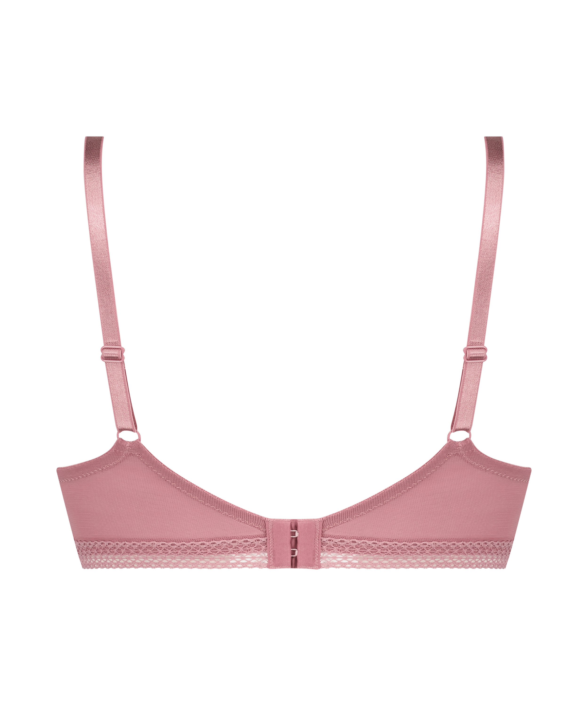 Bessie Padded Non-Wired Bra Pink Ribbon, Pink, main
