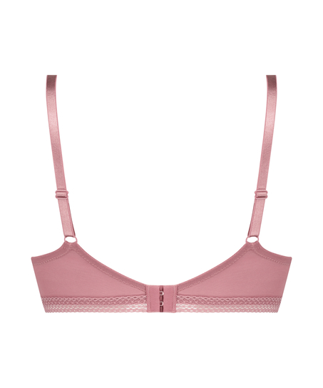 Bessie Padded Non-Wired Bra Pink Ribbon, Pink