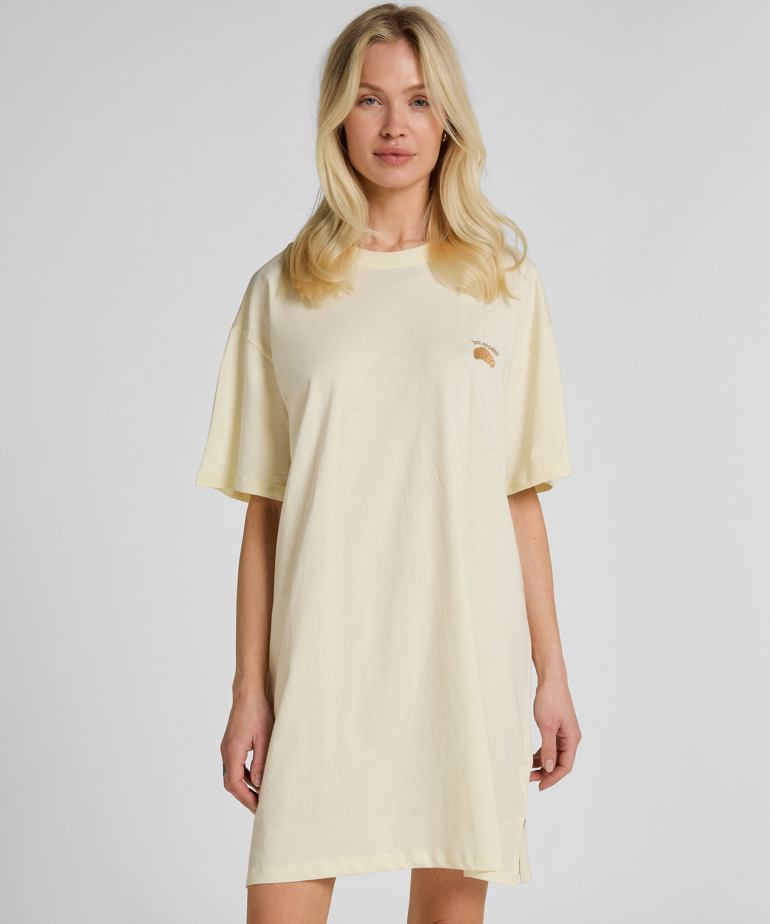 Roundneck Nightshirt, Yellow