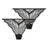 2-pack Isabelle Thongs, Black