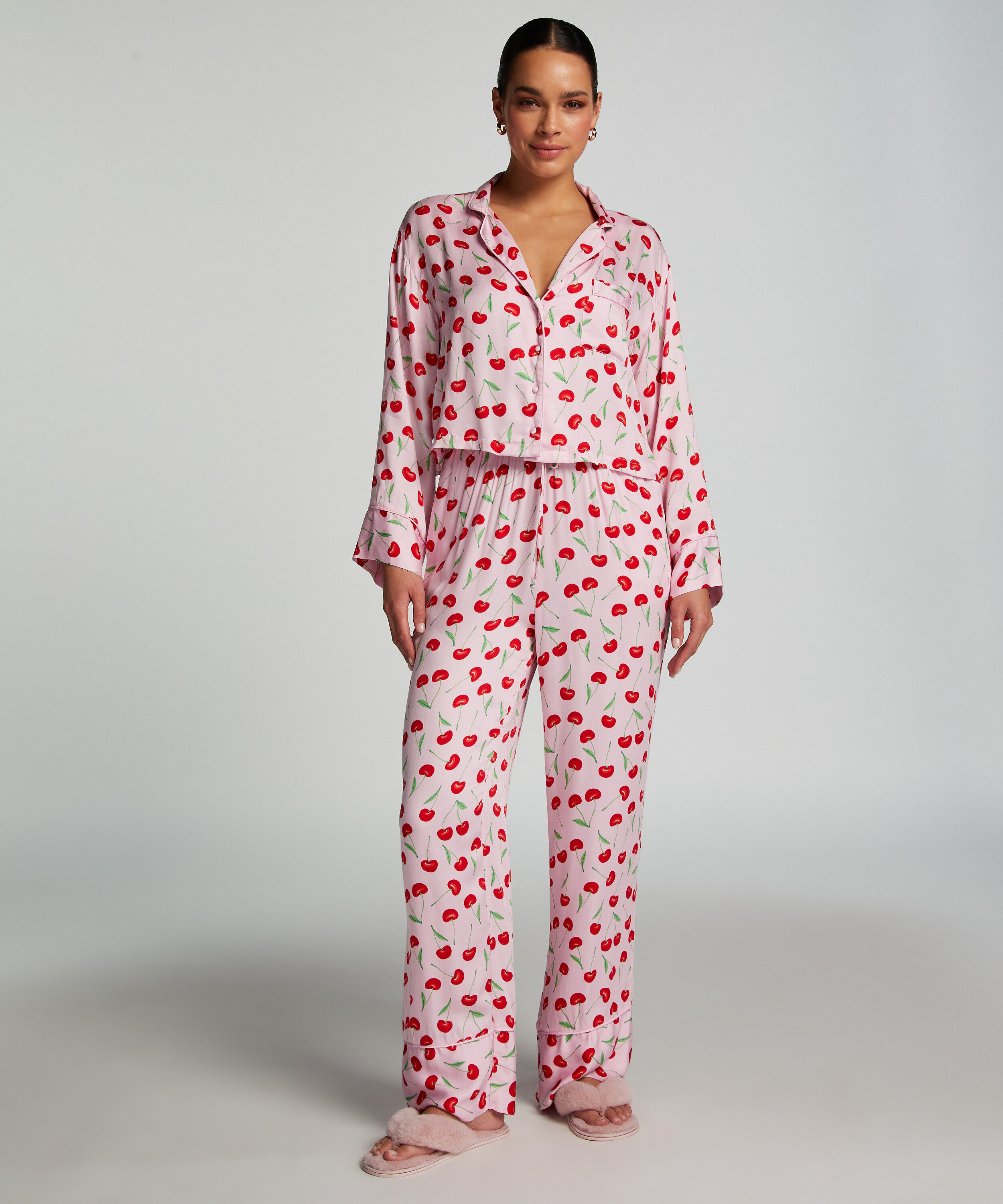 Springbreakers Woven Pyjama Bottoms, Pink