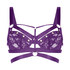 Sadie Non-Padded Underwired Longline Bra, Purple