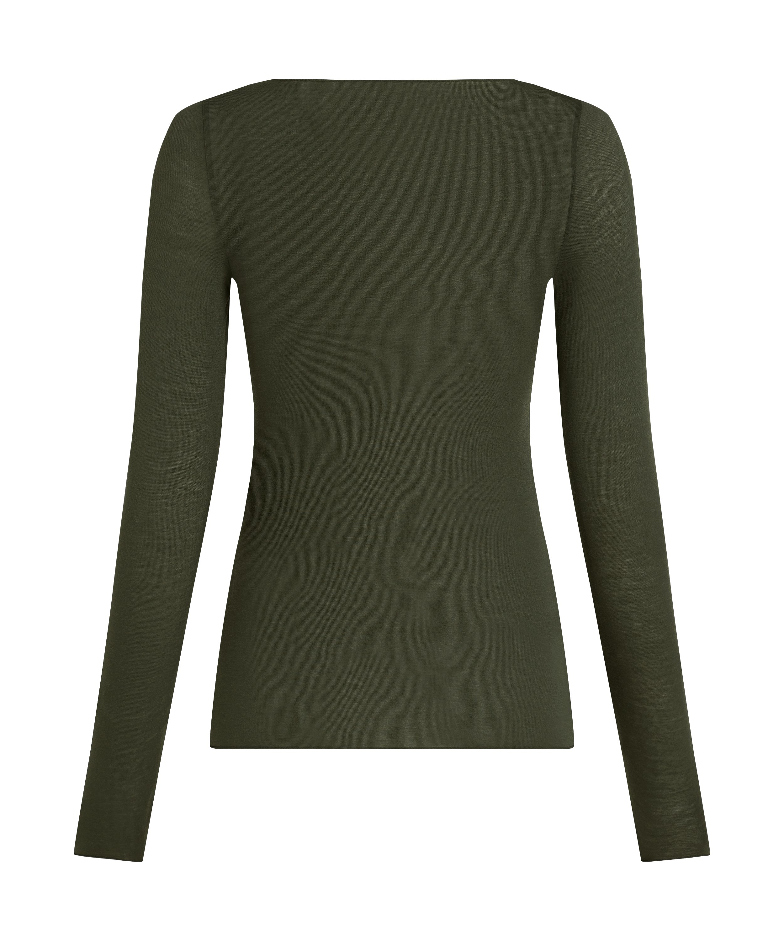 super soft Boatneck shirt with Cashmere, Green, main