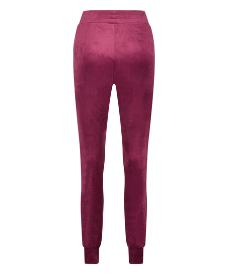 Velours Jogging Pants, Purple