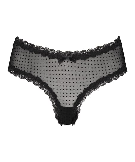 V-shape Mesh Brazilian, Black
