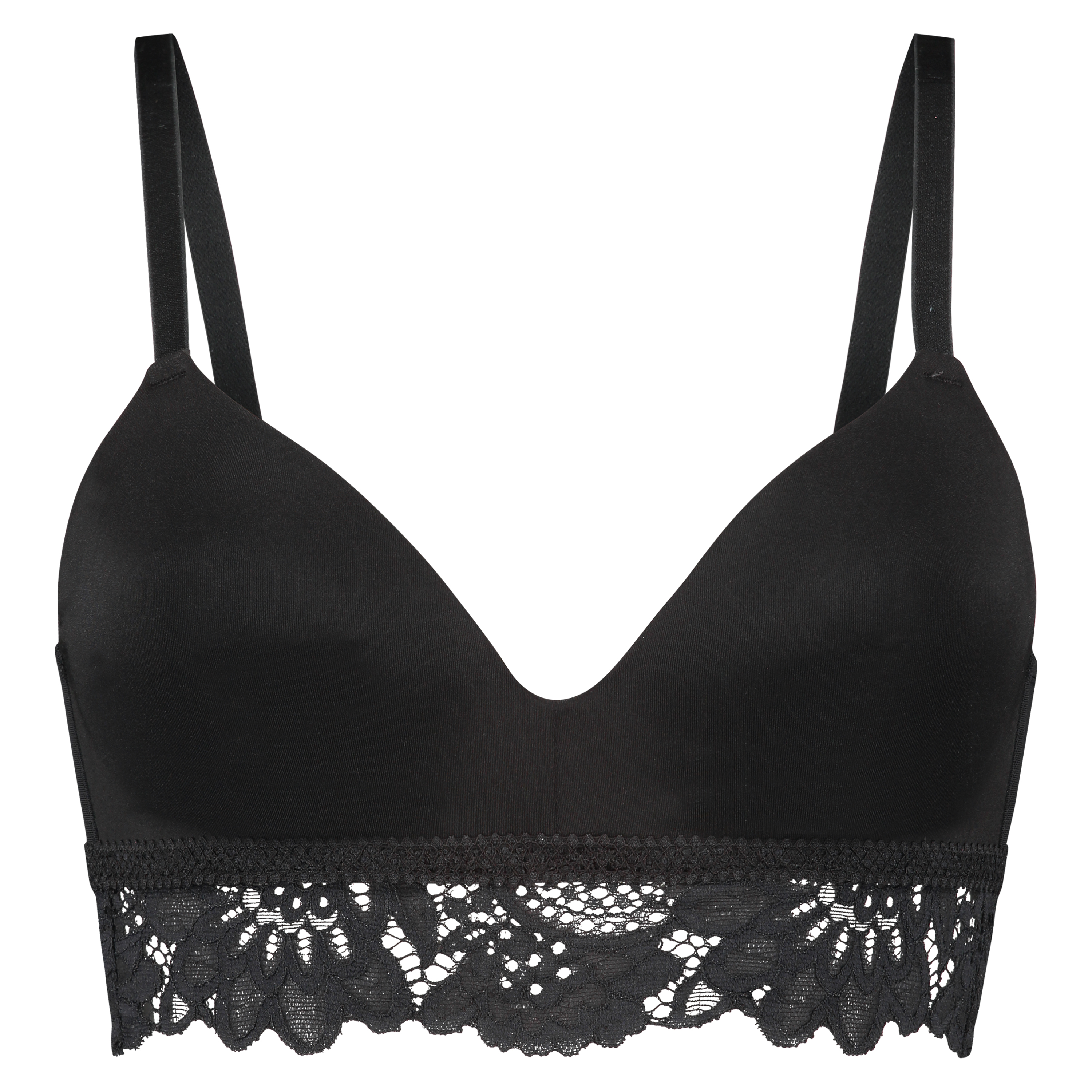 Evey Padded Non-Underwired push-up Bra, Black, main