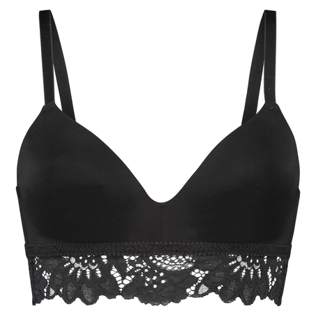 Evey Padded Non-Underwired push-up Bra, Black