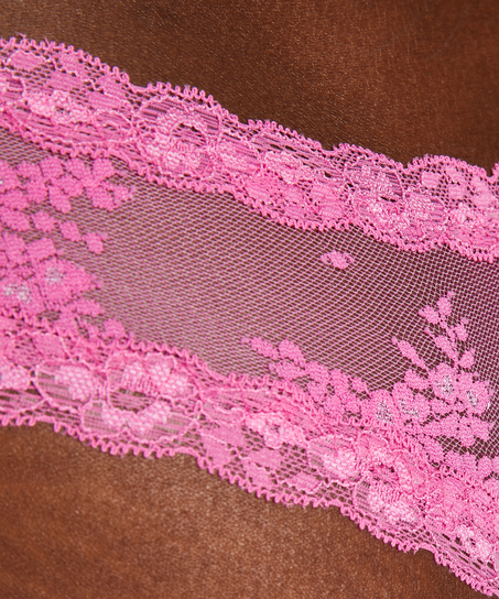 V-shaped Brazilian knickers mesh, Pink