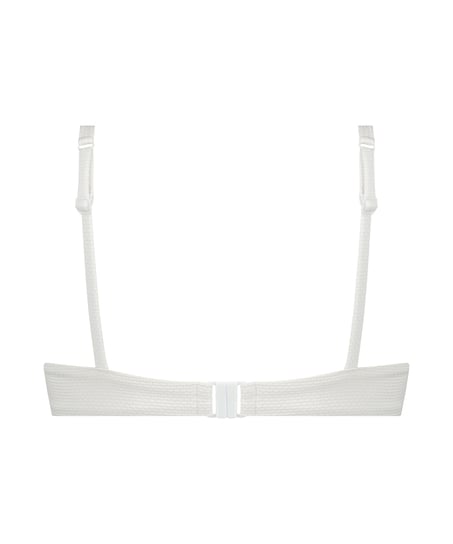 Scallop Non-Padded Underwired Bikini Top, White