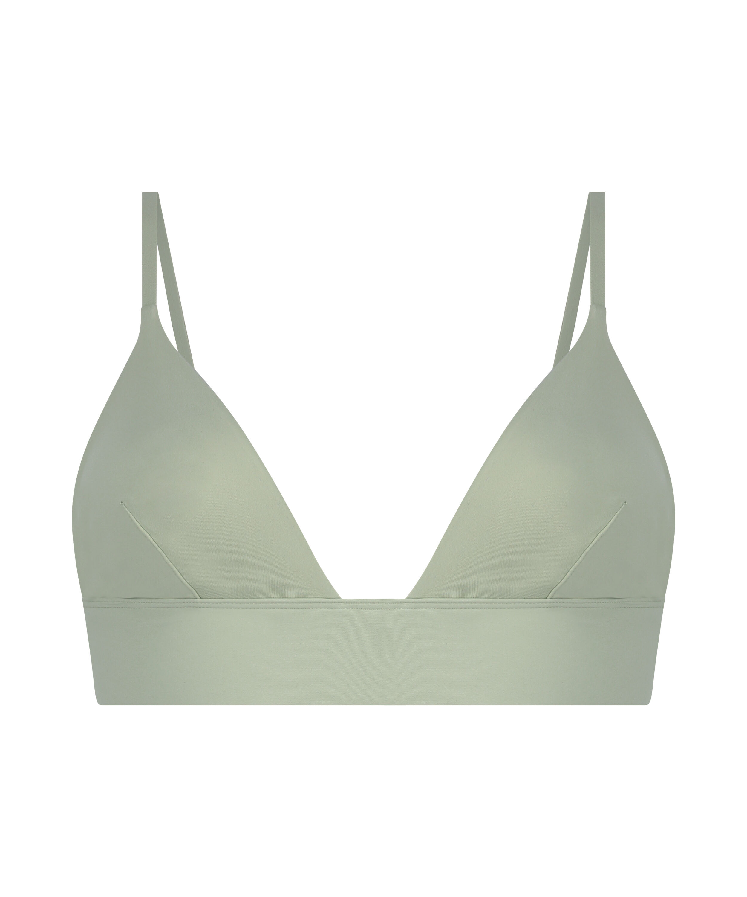 Smooth Triangle Bralette, Green