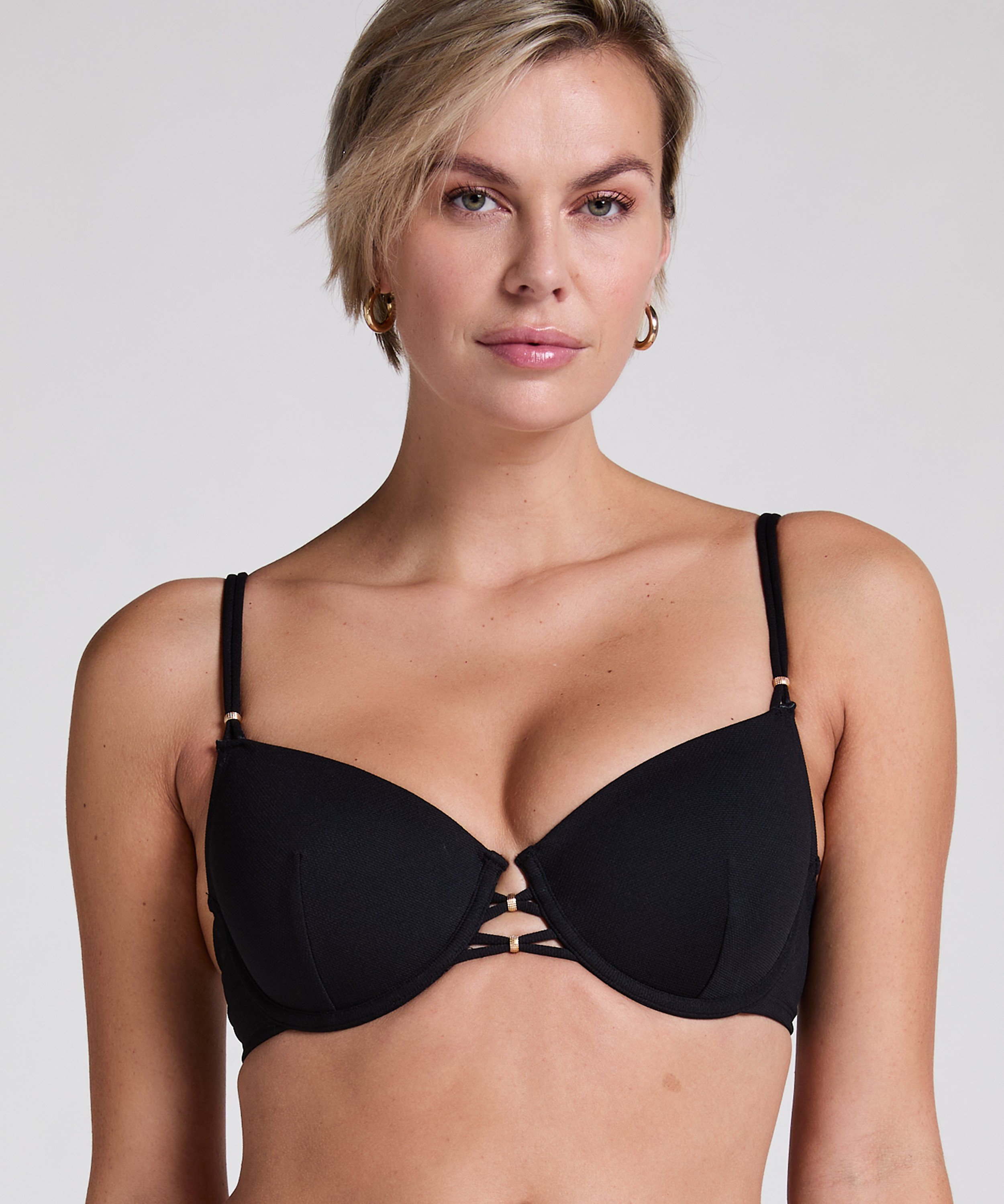 Holbox Bikini Top, Black, main