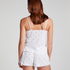 Pointelle Pyjama Shorts, White