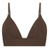 Smooth Triangle Bralette, Brown
